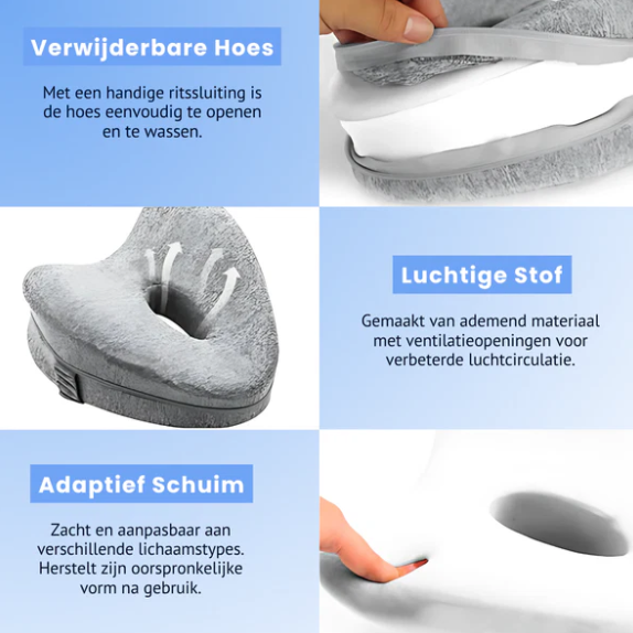 AlignEasy Steunkussen - Verlicht Rugpijn, Heuppijn en Ischias